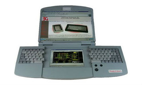 ergonomic-dual-screen-split-keyboard-laptop