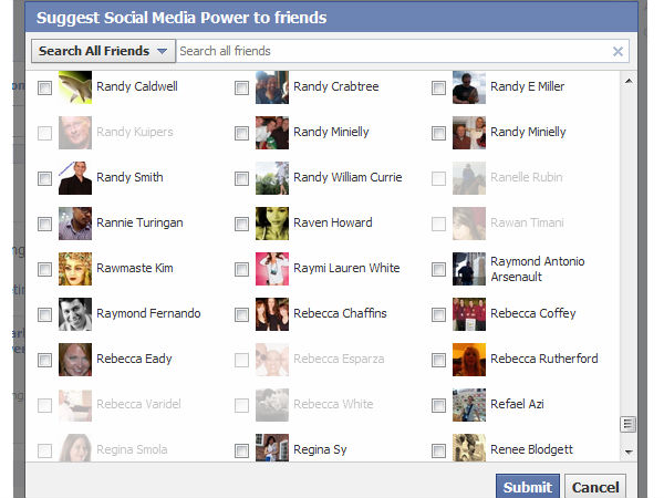 suggest to friends