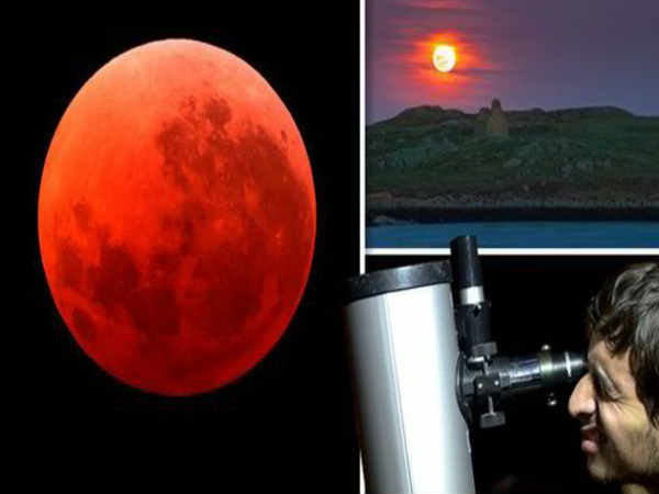 భూమి నీడ చంద్రుడిని పూర్తిగా కప్పేస్తుంది.
