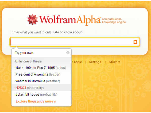 8. వోల్ఫ్రమ్ ఆల్ఫా (www.wolframalpha.com)