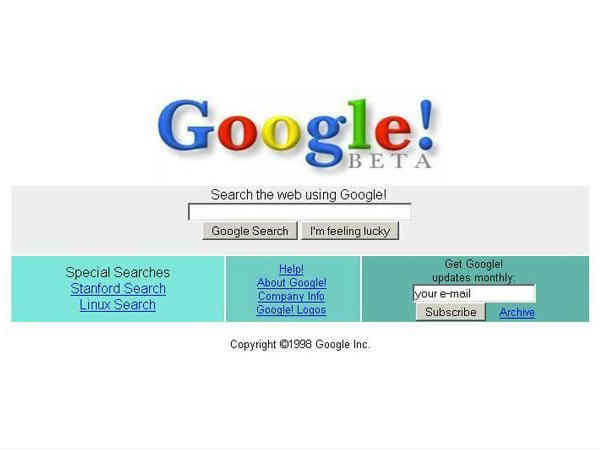 2004లో గూగుల్ లోగో
