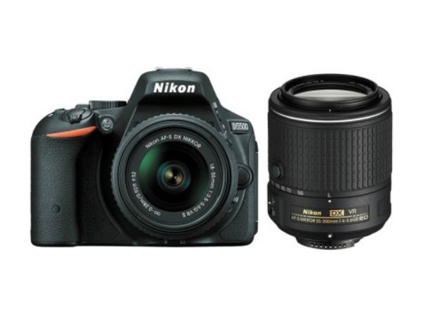 నికాన్ ( Nikon D5500 (Body with 18 - 55 + 55 - 200 Lens) DSLR Camera)