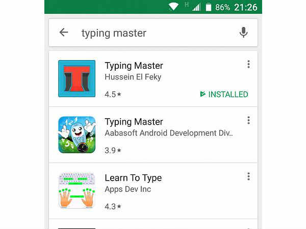 Typing Games on Android