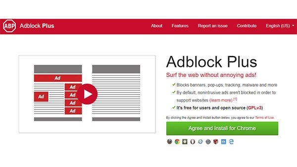 యాడ్ బ్లాకర్ ( Adblock plus)