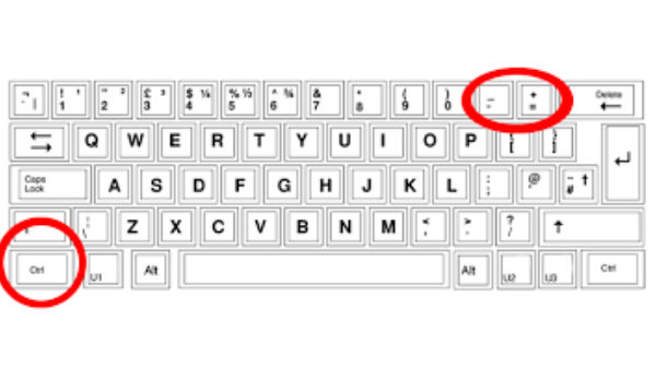 Ctrl ప్లస్ Ctrl మైనస్