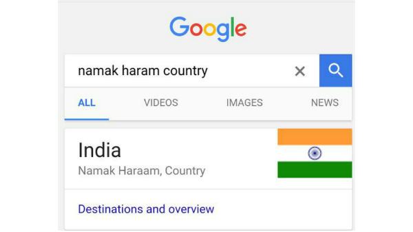 Namak haram country