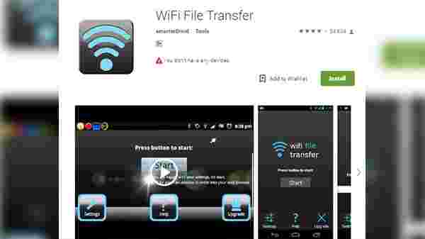 Wifi File Transfer: