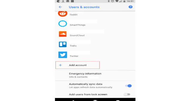‘Add account’ ఆప్షన్లోకి వెళ్లి..