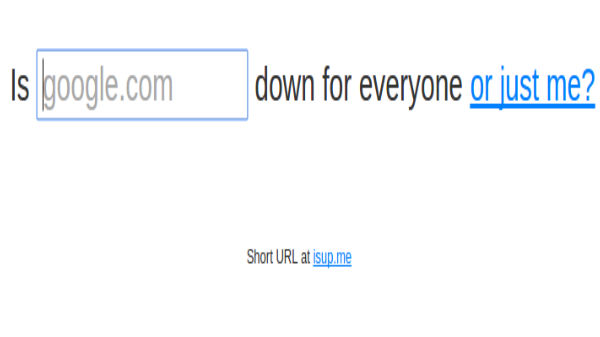 Down for Everyone or Just Me: To check whether a site is working or not