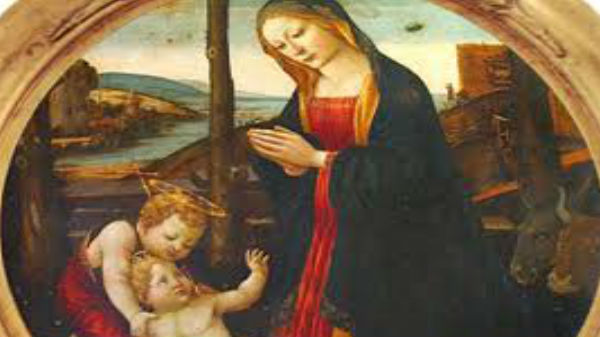 The Madonna With Saint Giovannino Painting :
