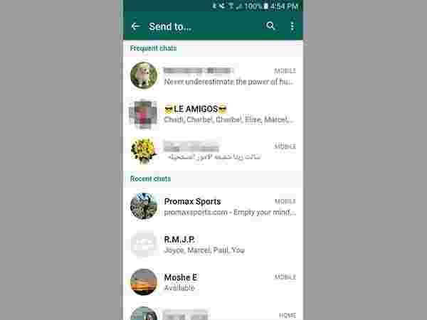 ముగ్గురి చాట్స్ను మాత్రమే