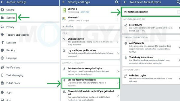 సెక్యూర్గా ఉండటం కోసం Two-Factor Authentication ....