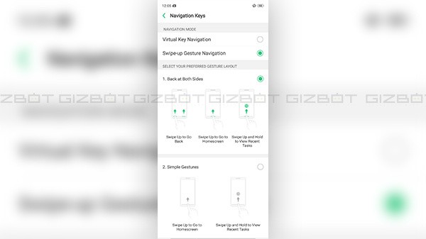 నేవిగేషన్ గెస్ట్యర్స్ (Navigation Keys)