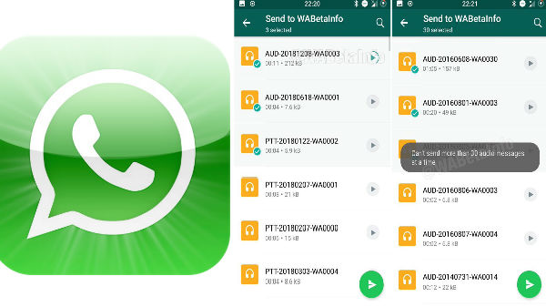 WhatsApp New Audio Picker