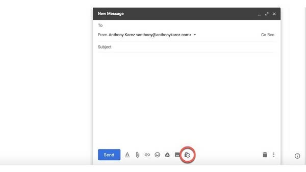Now you can schedule delivery of an email