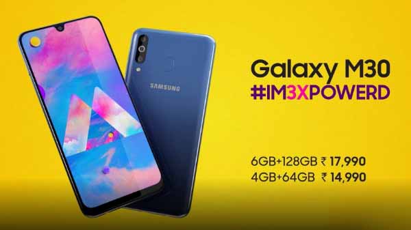 5. శామ్సంగ్ గెలాక్సీ M30 Rs :14,999/-