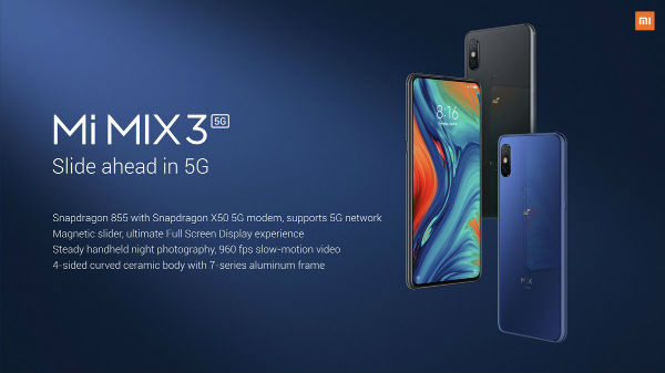 Xiaomi Mi మిక్స్3 5G: