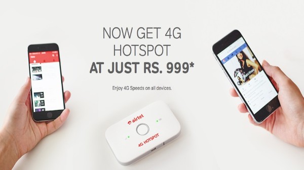 భారతి ఎయిర్టెల్ 4G హాట్స్పాట్ క్యాష్బ్యాక్ ఆఫర్: