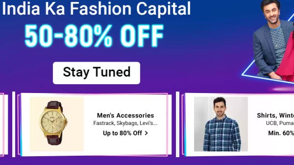 ఫ్యాషన్లలో 50% నుండి 80% వరకు ఆఫ్