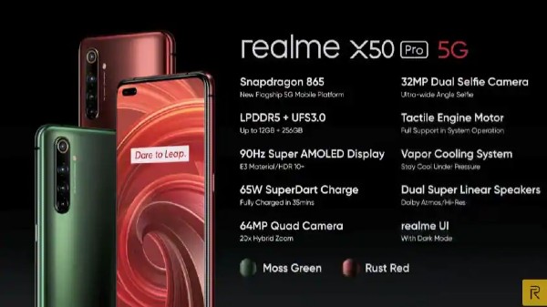 రియల్మి X50 ప్రో 5G స్పెసిఫికేషన్స్