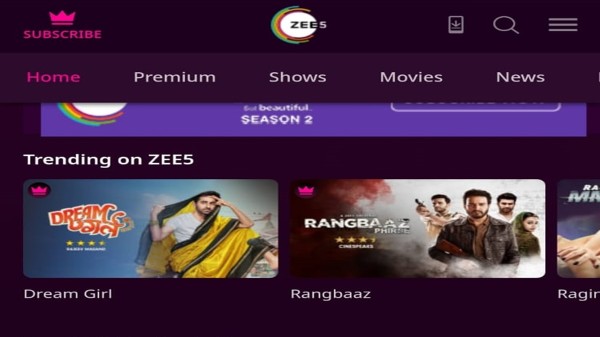 ఇండియాలో టిక్టాక్కు పోటీగా ZEE5