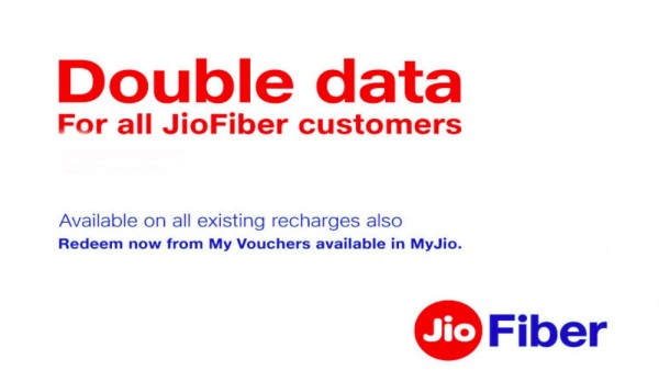 JioFiber డబుల్ డేటా ఆఫర్