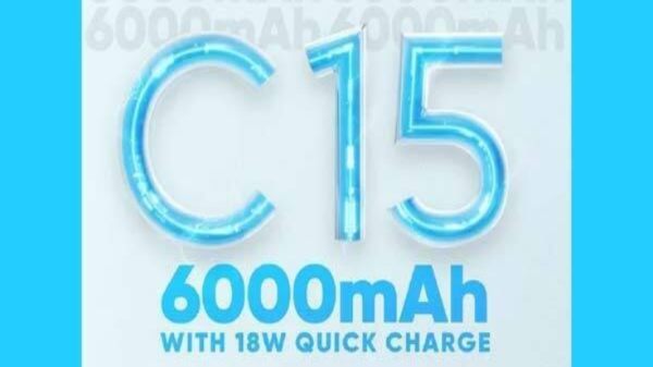 రియల్మి C 15 స్మార్ట్ఫోన్ 6,000mAh బ్యాటరీ