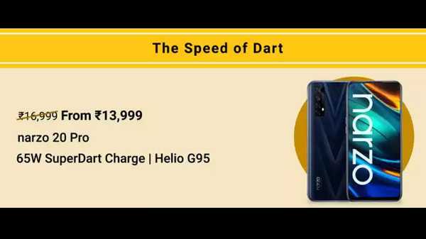 Realme Narzo 20 pro పై 11% ఆఫర్.