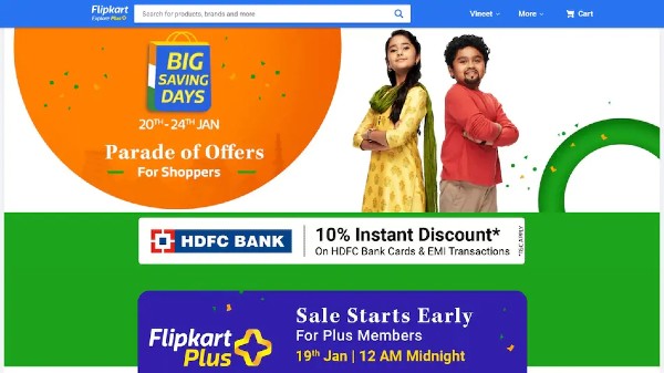 ఫ్లిప్కార్ట్ HDFC ఇన్స్టెంట్ డిస్కౌంట్ ఆఫర్లు