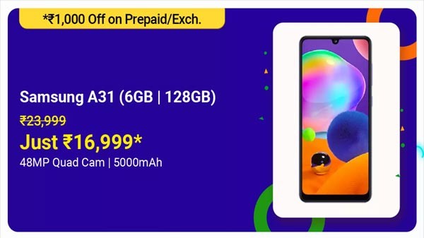 Samsung Galaxy A31 పై 25% ఆఫర్