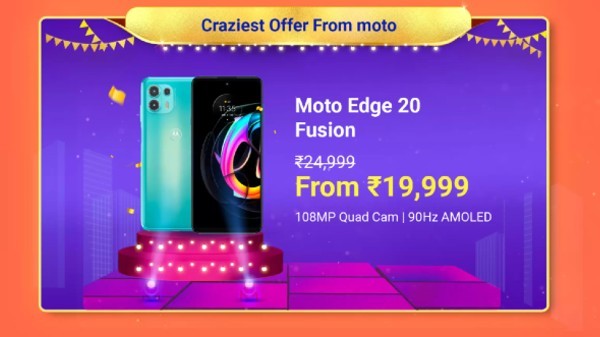 MOTOROLA Edge 20 Fusion (Cyber Teal, 128 GB) (8 GB RAM)
