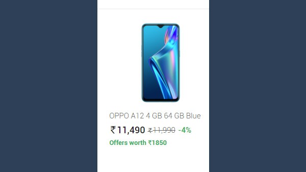 OPPO A12 4 GB 64 GB Blue