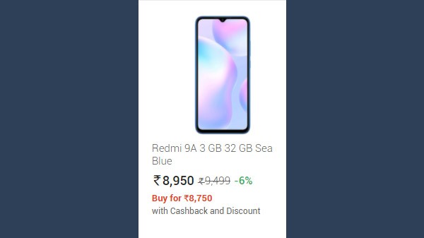 Redmi 9A 3 GB 32 GB Midnight Black
