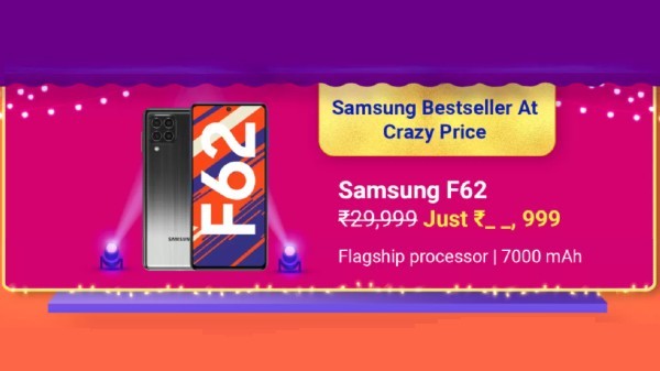 Samsung Galaxy F62 (Laser Grey, 128 GB) (6 GB RAM)
