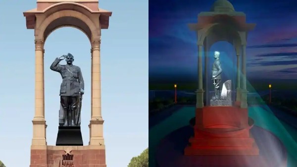 నేతాజీ హోలోగ్రామ్ విగ్రహం ఎలా పని చేస్తుంది?